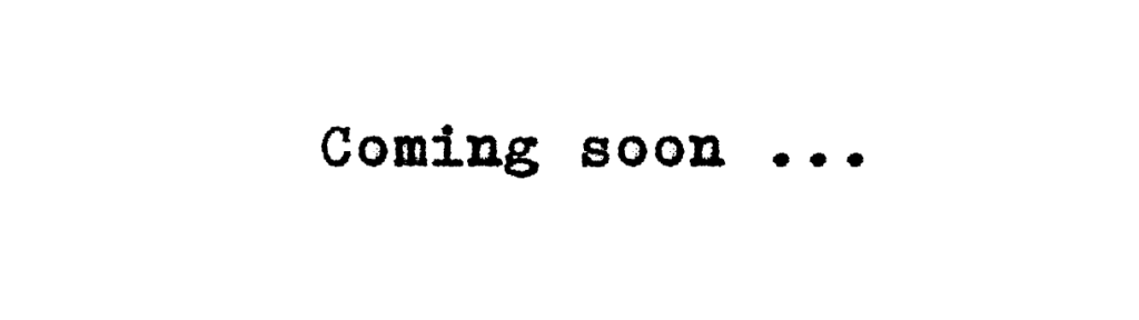 Coming soon ...